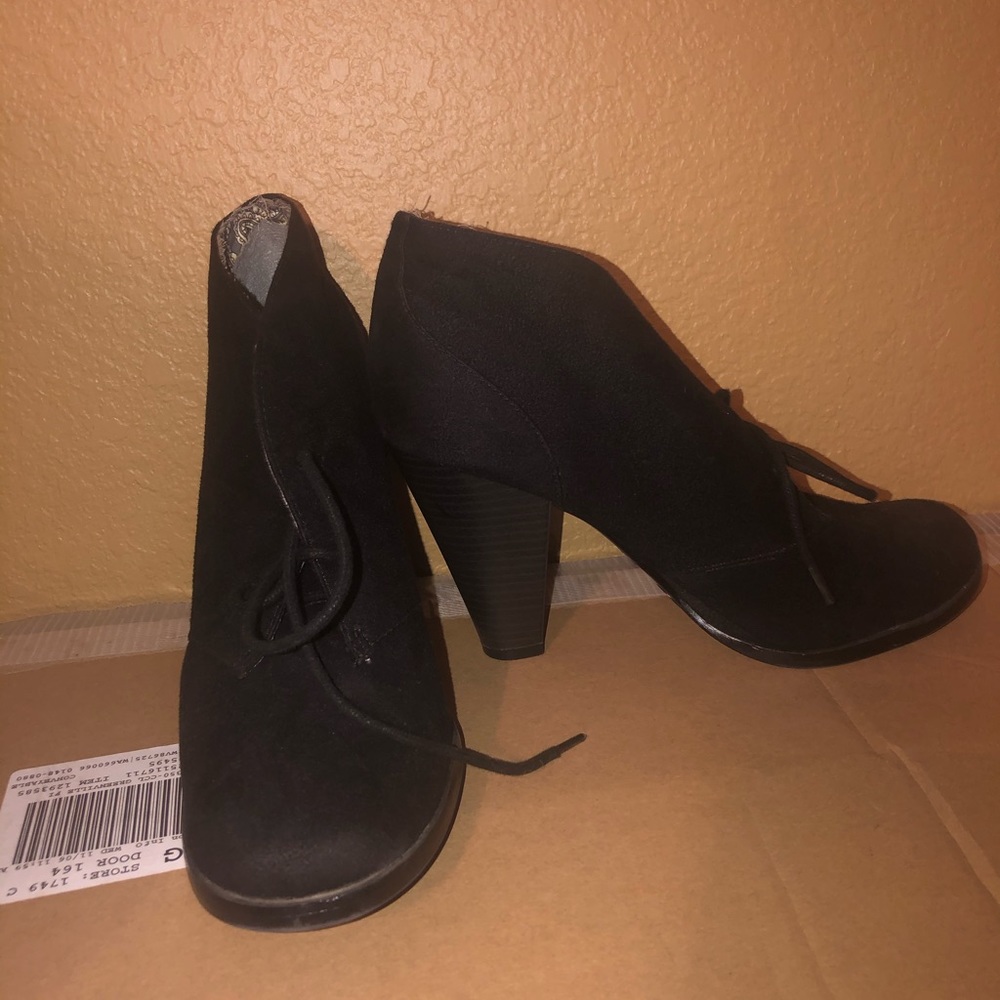 Black ankle boots